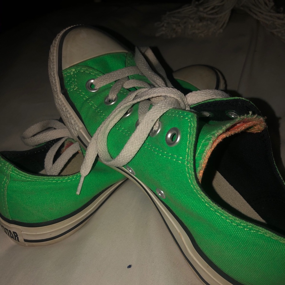 Neon All-Star Double Tongue Converse